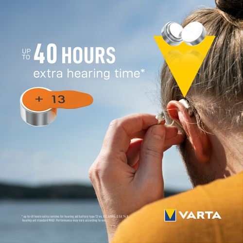 Pilha para Aparelhos Auditivos Varta Tamanho 13 - Pack 8 Unidades - Image 6