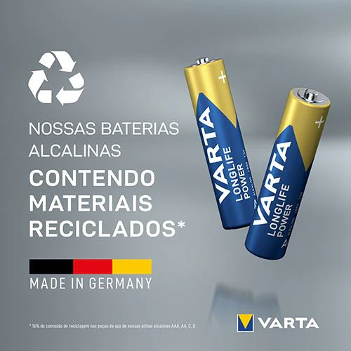 Pilhas Alcalinas Varta Longlife Power AA - 4 + 4 Unidades - Image 3