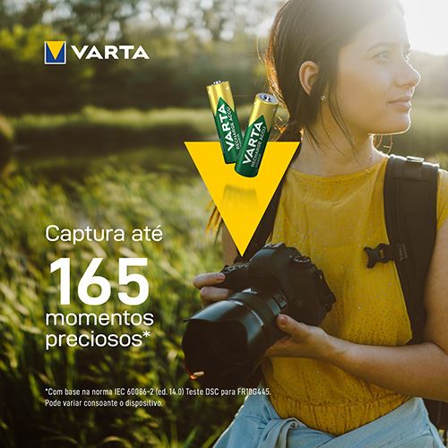 Pilhas Recarregáveis Varta Recharge Accu Power AAA 800mAh - 4 Unidades - Image 3