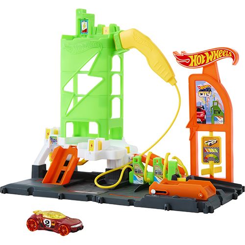Pista Hot Wheels City - Estação de Carregamento de Carros Elétricos - Mattel - Image 2