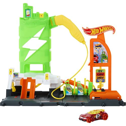 Pista Hot Wheels City - Estação de Carregamento de Carros Elétricos - Mattel - Image 3