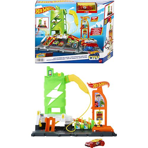 Pista Hot Wheels City - Estação de Carregamento de Carros Elétricos - Mattel - Image 4