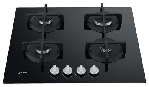 Placa a Gás Natural Indesit Ing 61T/Bk | 59 Cm | 4 Zonas | Preto - Outlet Loja Benfica - Grade C - Image 2