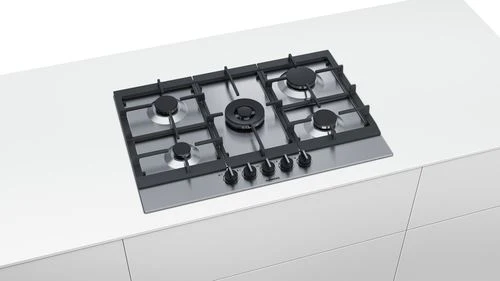 Placa a Gás Siemens EC7A5RB90 | 75 cm | 5 Zonas | Aço inoxidável - Image 2