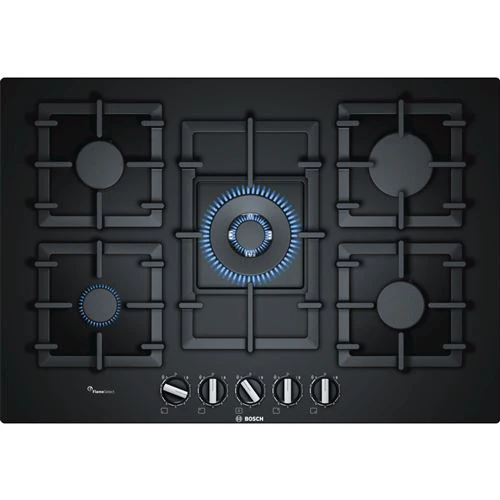 Placa a Gás Bosch Serie 6 PPQ7A6B90 | 75,2 cm | 5 Zonas | Preto