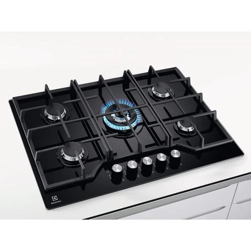 Placa a Gás Electrolux KGG75362K | 74 cm | 5 Zonas | Preto - Image 2
