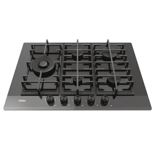 Placa a Gás Haier I-Move Series 6 HAVG7WL4HB | 74,5 cm | 5 Zonas | Preto - Image 2
