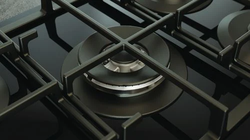 Placa a Gás Hotpoint HAGS 72F/BK 1 | 73 cm | 5 Zonas | Preto - Image 5