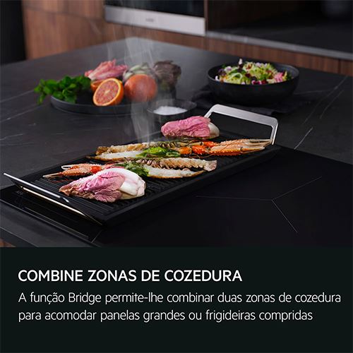 Placa de Indução AEG TI64IB30FB Série 8000 Sense Boil&Fry | Elétrica | 59 cm | 4 Zonas | Preto - Image 4