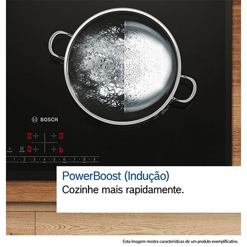 Placa de Indução Bosch PID631BB5E Serie 4 | Elétrica | 59.2 cm | 3 Zonas | Preto - Image 5