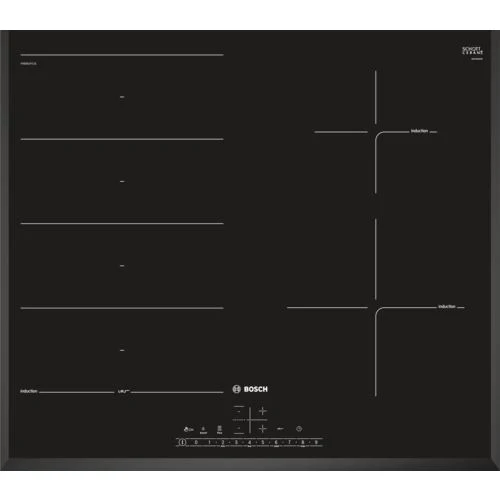Placa de Indução Bosch Serie 6 PXE651FC1E | 59,2 cm | 4 Zonas | Preto