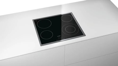 Placa de Vitrocerâmica Bosch Serie 4 PKF645B17E | Elétrica | 58.3 cm | 4 Zonas | Preto - Image 4