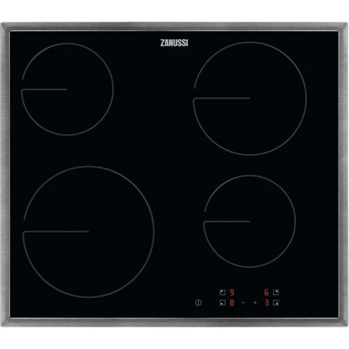 Placa de Vitrocerâmica Zanussi ZHRN641X | 57,6 cm | 4 Zonas | Preto
