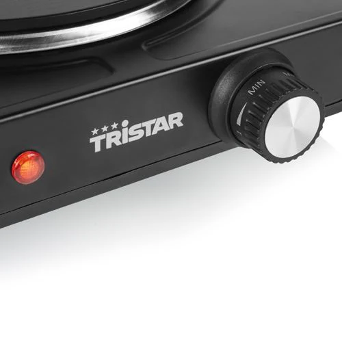 Placa Elétrica Portátil Dupla Tristar KP-6151 - Preto - Image 3