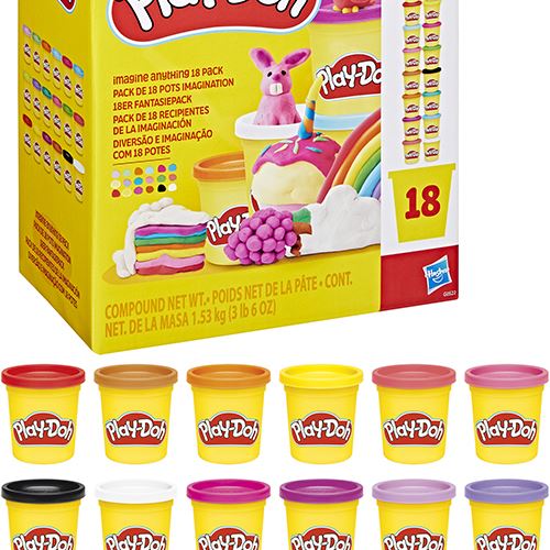 Plasticina Play-Doh - Pack de 18 Potes - Hasbro - Envio Aleatório - Image 4