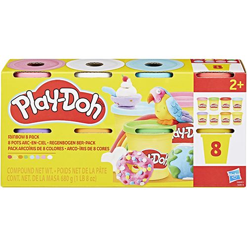 Plasticina Play-Doh - Pack de 8 Potes - Hasbro - Envio Aleatório - Image 3