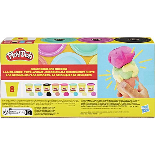 Plasticina Play-Doh - Pack de 8 Potes - Hasbro - Envio Aleatório - Image 6