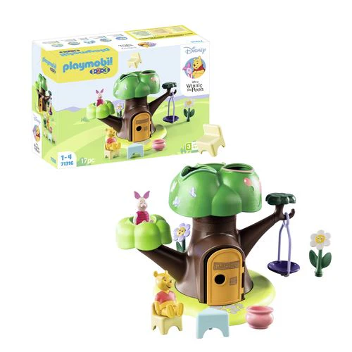 Playmobil 1.2.3. & Disney 71316 - Winnie The Pooh & Piglet Casa na Árvore - Image 3