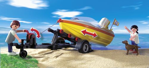 Playmobil 4144 - Carro Familiar com Lancha - Image 4