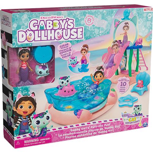 Playset Piscina Casa de Bonecas da Gabby e Siregat - Spin Master - Image 2