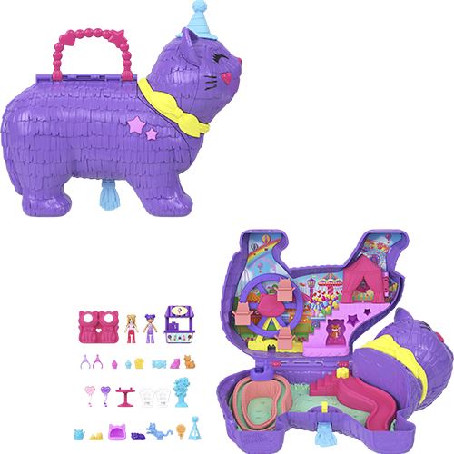 Playset Polly Pocket: Celebração da Kitty - Mattel - Image 2