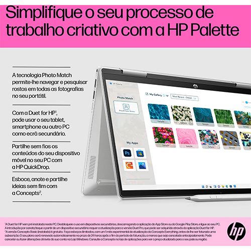 Computador Portátil HP Pavilion x360 2 em 1 14-ek0001np | 14'' | i5-1235U | 8GB | 512GB SSD - Image 8