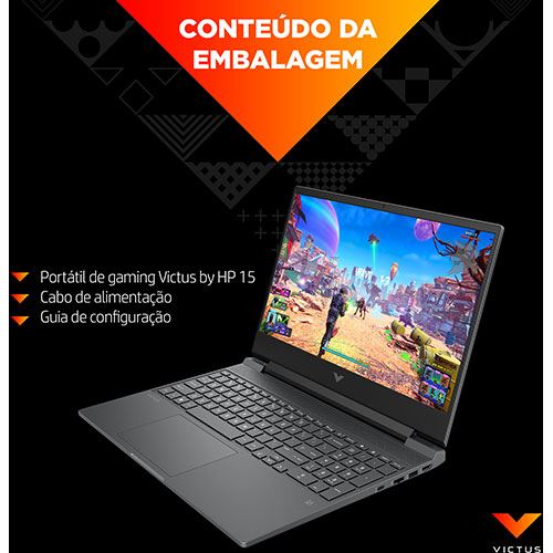 Computador Portátil Gaming HP Victus 15-fb0020np | 15,6'' | GeForce RTX 3050 | Ryzen 5 5600H  | 16GB | 512GB SSD - Image 7
