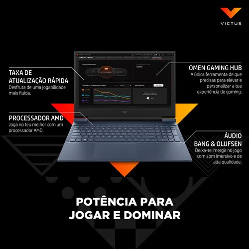 Computador Portátil Gaming Victus by HP 16-e0004np | 16,1'' | GeForce RTX 3050Ti | Ryzen 7 5800H | 8GB | 512GB SSD - Image 8
