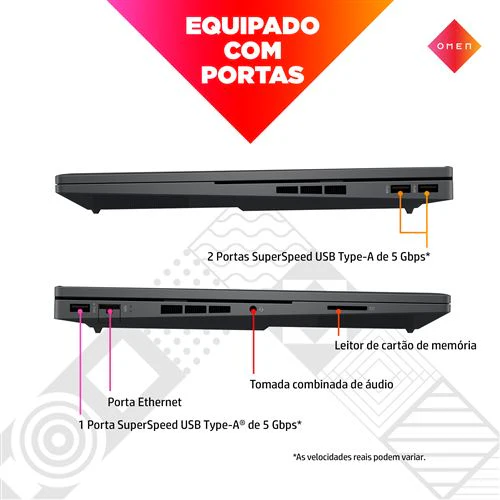 Computador Portátil Gaming Omen by HP 16-n0009np | 16,1'' | Radeon RX 6650M | Ryzen 9 6900HX | 32GB | 1TB SSD - Image 3