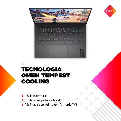 Computador Portátil Gaming Omen by HP 16-n0009np | 16,1'' | Radeon RX 6650M | Ryzen 9 6900HX | 32GB | 1TB SSD - Image 6