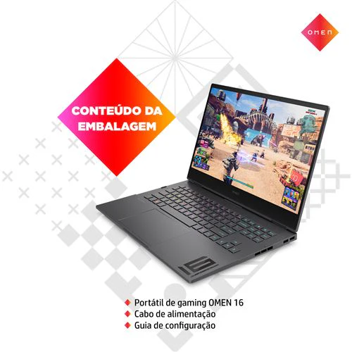 Computador Portátil Gaming Omen by HP 16-n0009np | 16,1'' | Radeon RX 6650M | Ryzen 9 6900HX | 32GB | 1TB SSD - Image 7