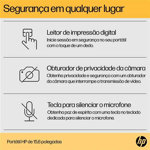 Computador Portátil HP 15-fc0003np | 15,6'' | Ryzen 5 7520U | 8GB | 512GB SSD - Image 8
