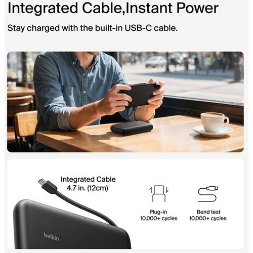 Powerbank Belkin para Nintendo Switch 10000mAh USB / USB-C 30 W - Preto - Image 3