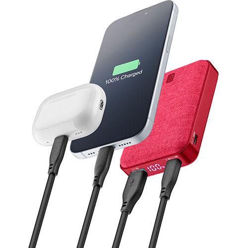 Powerbank Cellularline Glam PBGLAM10000PDR -  10000mAh - Rosa - Image 2