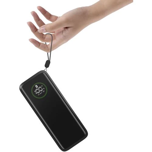 Powerbank com Cabo USB-C Retráctil Cellularline 20000 mAh - Preto - Image 5
