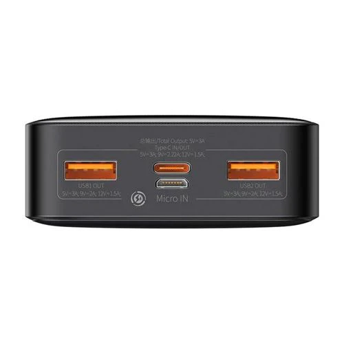 Powerbank com Fast Charging Baseus 20000mAh 20W- Preto - Image 4