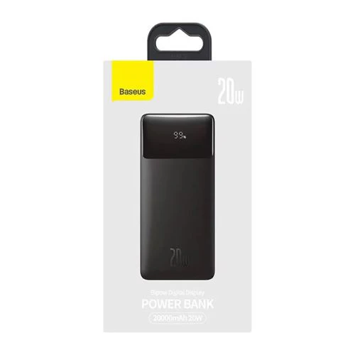 Powerbank com Fast Charging Baseus 20000mAh 20W- Preto - Image 5