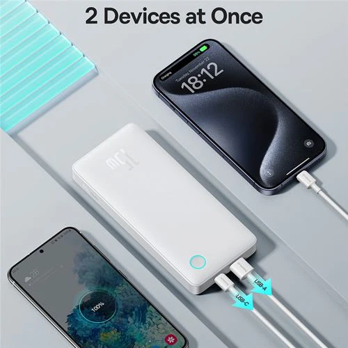 Powerbank com Fast Charging Baseus Airpow Lite 10000mAh 15W- Branco - Image 4