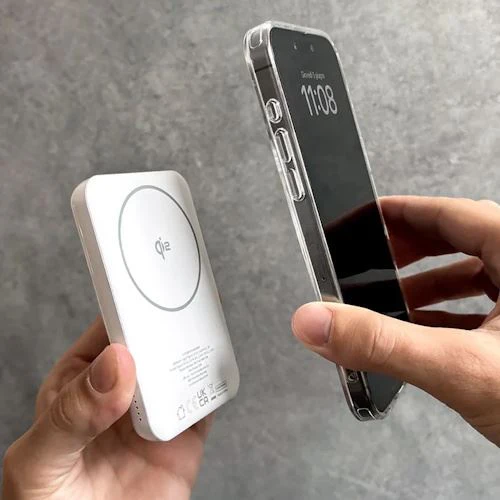 Powerbank com MagSafe Puro Power Mag Plus 5000mAh 20W + 15W Qi2 - Branco - Image 2