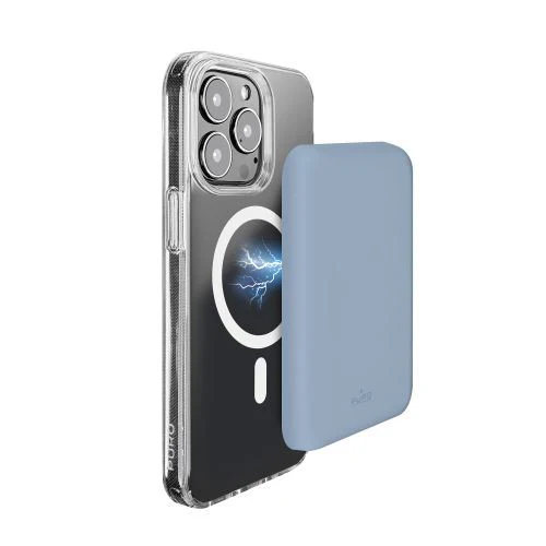 Powerbank com MagSafe Puro Slim Power Mag 4000mAh - Azul - Image 3