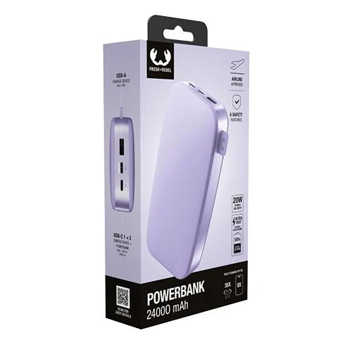 Powerbank com Power Delivery Fresh 'n Rebel 24000 mAh USB-C - Dreamy Lilac - Image 6