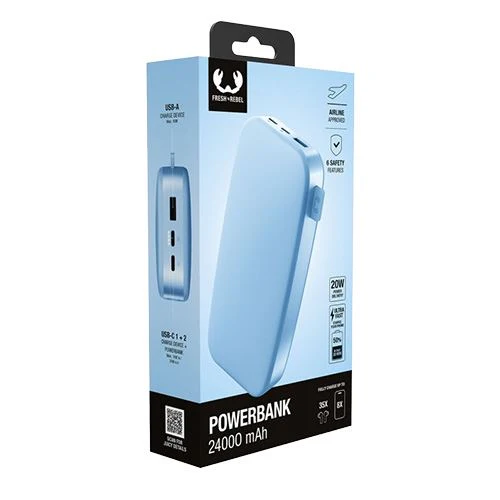 Powerbank com Power Delivery Fresh 'n Rebel 24000 mAh USB-C - Vivid Blue - Image 6