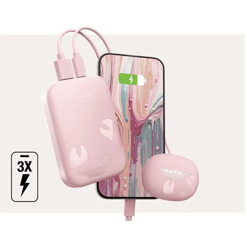 Powerbank Fresh n' Rebel 10000 mAh - Pastel Pink - Image 4