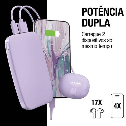 Powerbank Fresh 'n Rebel 12000 mAh USB-C - Pastel Pink - Image 3
