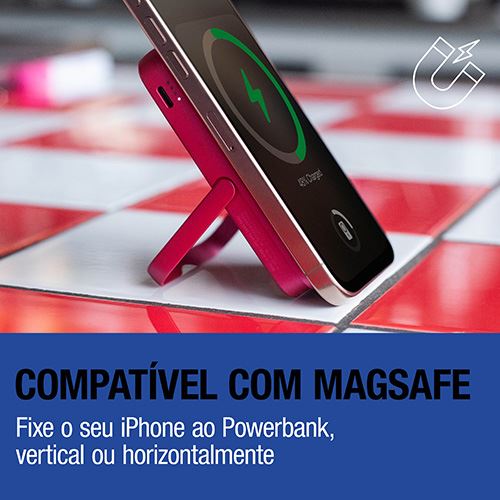 Powerbank Magnético Fresh 'n Rebel 5000 mAh USB-C - True Blue - Image 2