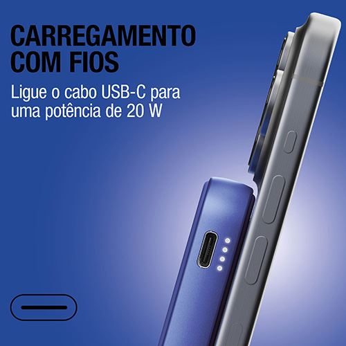Powerbank Magnético Fresh 'n Rebel 5000 mAh USB-C - True Blue - Image 5