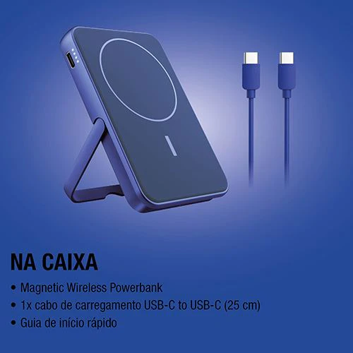 Powerbank Magnético Fresh 'n Rebel 5000 mAh USB-C - True Blue - Image 9
