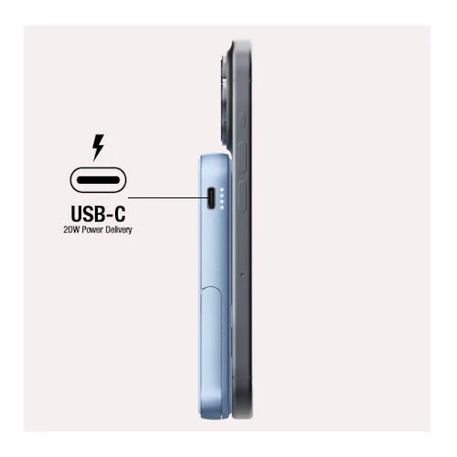 Powerbank Magnético Fresh 'n Rebel 5000 mAh USB-C - Vivid Blue - Image 4