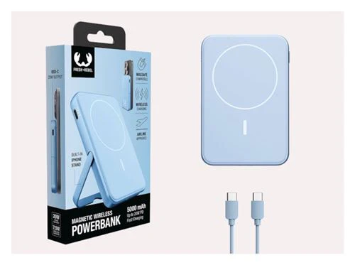 Powerbank Magnético Fresh 'n Rebel 5000 mAh USB-C - Vivid Blue - Image 9