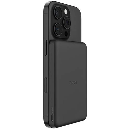 Powerbank Slim Magnético Qi2 Belkin BoostCharge - 5000mAh - 7.5W - Preto - Image 5